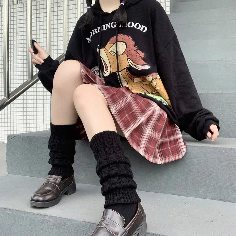 Womens Fashion Winter Cable Knit Crochet Knitted Leg Warmers Legging Knee High Socks eprolo