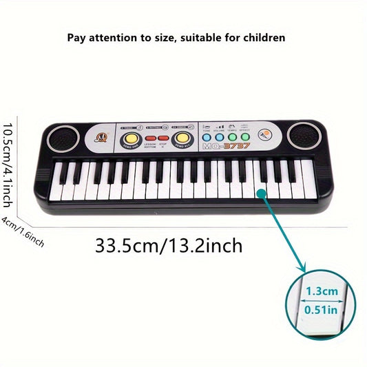 37-Key Electronic Piano for Kids - Beginner Keyboard Musical Toy Ages 3+