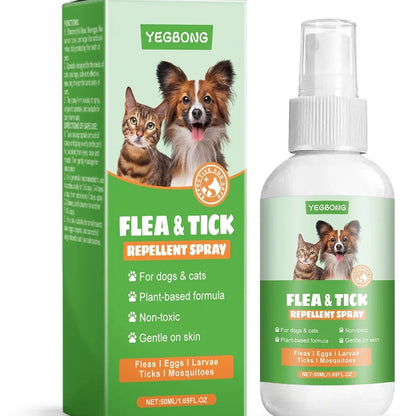 Natural Flea & Tick Repellent Spray - Herbal Pet Protection - Shello's Creative Boutique