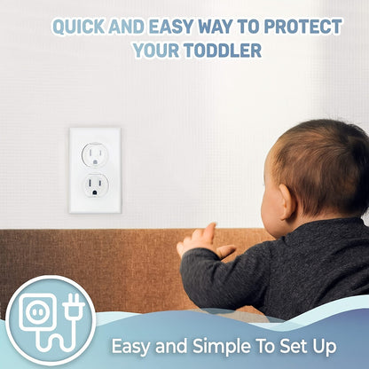 10pcs Outlet Covers, Baby Proofing Safety Child Secure Electric Plug Protectors, With Hidden Handle Square Socket Covers, For Electrical Outlets Baby Safety Plug Covers, For Kids Toddler Protection, Christmas, Halloween, Than Shello's Creative Boutique