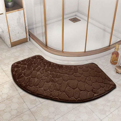 fan-shaped bathroom floor mat - Shello's Creative Boutique