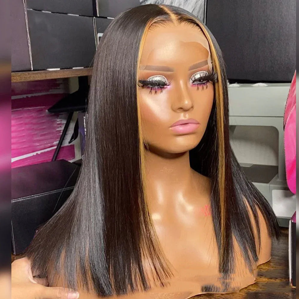 Highlight Ombre 5x5 Transparent Lace Wig - 100% Human Hair - Shello's Creative Boutique