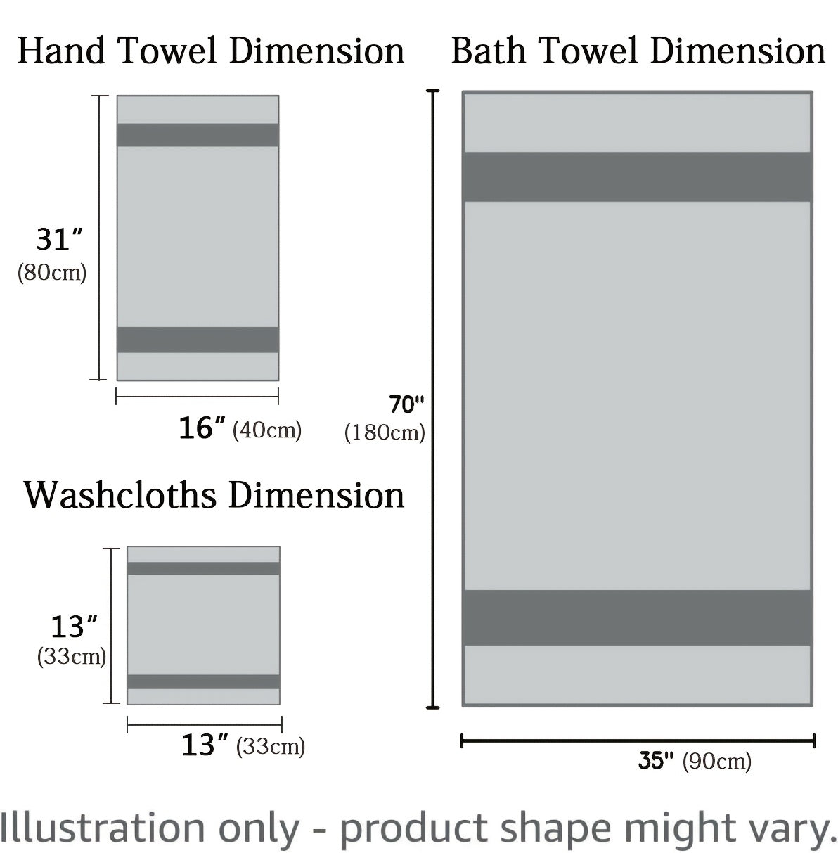 16 Piece Microfiber Bath Towel Set - Quick-Dry & Absorbent