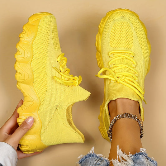 Women'S Casual Sports Sneakers, Striped Low Top Slip-On Shoes with Round Toe, Non-Slip Rubber Sole, Fabric Upper & Inner, All-Season Spring Footwear Shello's Creative Boutique