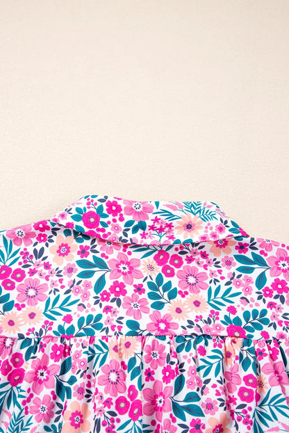 Plus Size Floral Puff Sleeve Dress - Romantic Elegance with a Boho-Chic Twist! - Shello's Creative Boutique