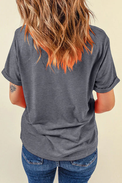 Gray FOREVER CHASING SUNSETS Graphic Summer T Shirt - Shello's Creative Boutique