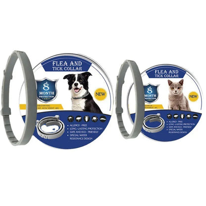 Adjustable Pet Flea & Tick Collar - Long-Lasting Deworming Protection - Shello's Creative Boutique