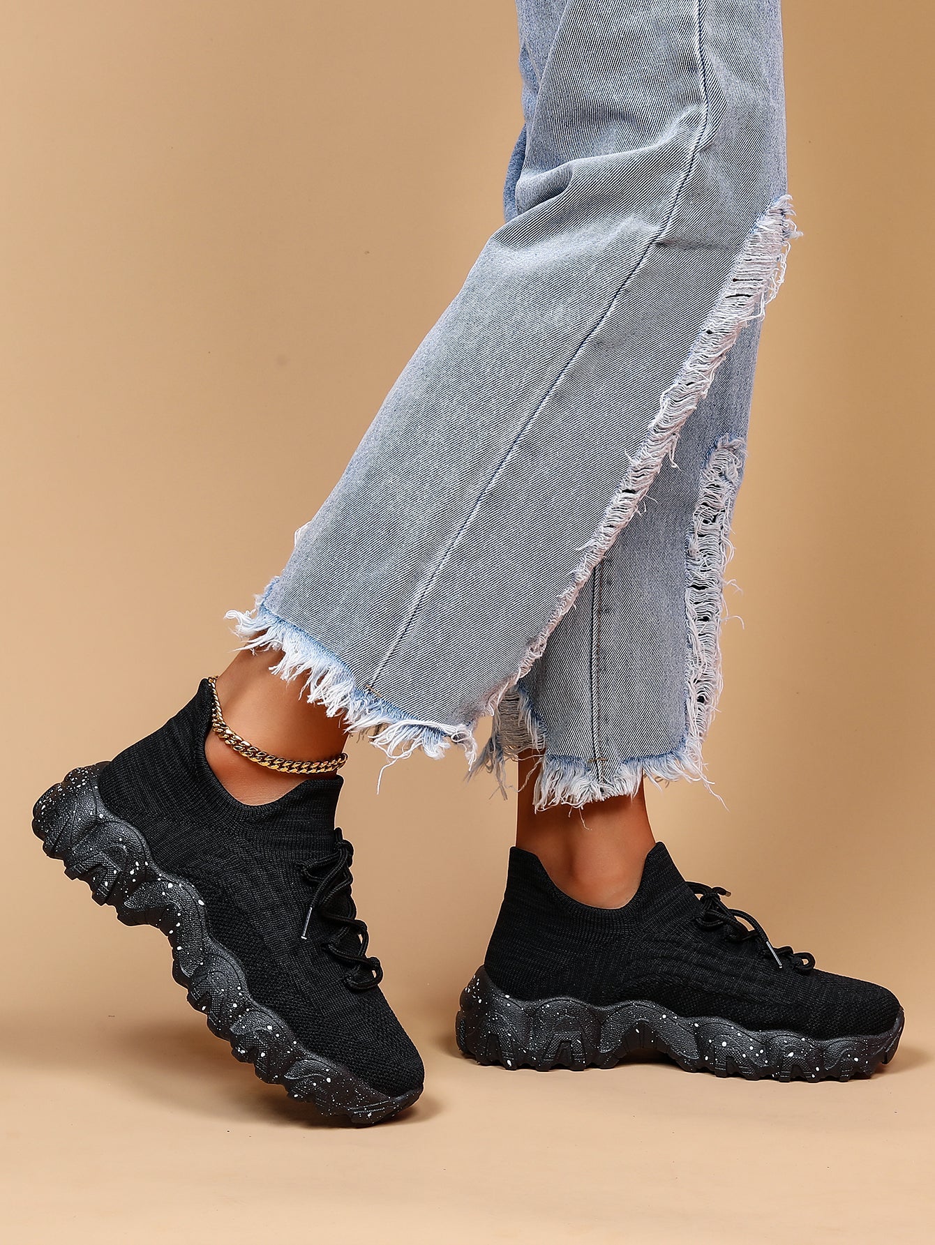 Women'S Casual Sports Sneakers, Striped Low Top Slip-On Shoes with Round Toe, Non-Slip Rubber Sole, Fabric Upper & Inner, All-Season Spring Footwear Shello's Creative Boutique