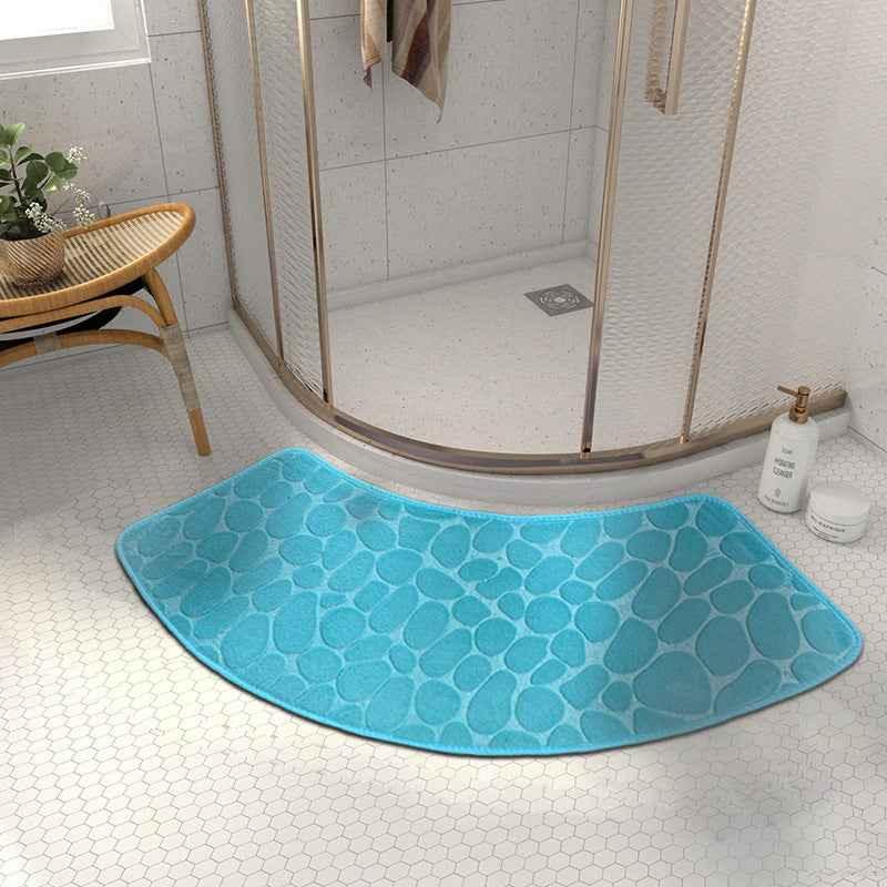 fan-shaped bathroom floor mat - Shello's Creative Boutique