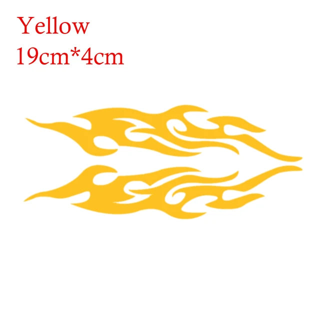 2pcs Universal Car Sticker Styling Engine Hood Motorcycle Decal Decor Mural Vinyl Covers Auto Flame Fire Sticker Car-styling Shello Creative Boutique