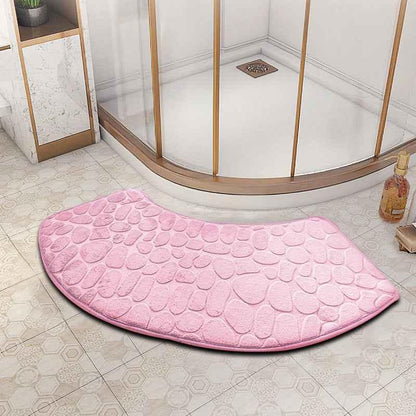 fan-shaped bathroom floor mat - Shello's Creative Boutique