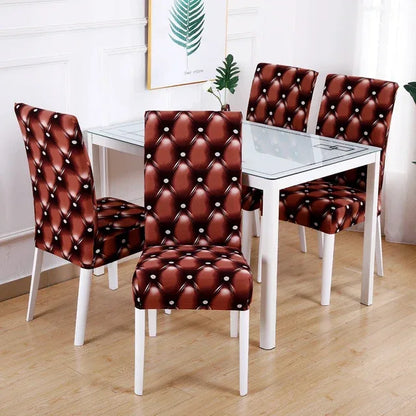 boho pattern printed stretch chair cover for dining room office banquet chair protector elastic material armchair cover - Shello's Creative Boutique