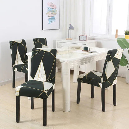 boho pattern printed stretch chair cover for dining room office banquet chair protector elastic material armchair cover - Shello's Creative Boutique