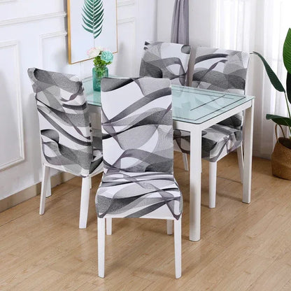 boho pattern printed stretch chair cover for dining room office banquet chair protector elastic material armchair cover - Shello's Creative Boutique