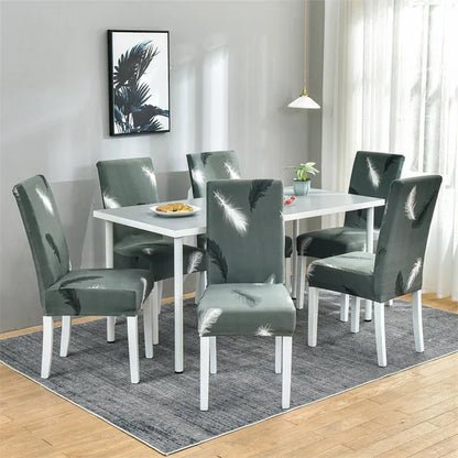 boho pattern printed stretch chair cover for dining room office banquet chair protector elastic material armchair cover - Shello's Creative Boutique