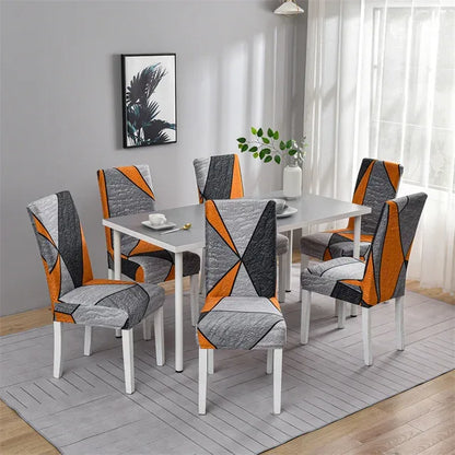 boho pattern printed stretch chair cover for dining room office banquet chair protector elastic material armchair cover - Shello's Creative Boutique