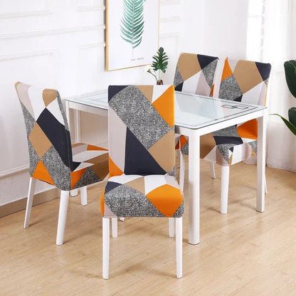 boho pattern printed stretch chair cover for dining room office banquet chair protector elastic material armchair cover - Shello's Creative Boutique