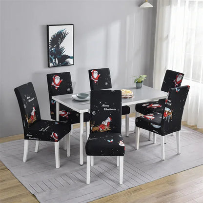 boho pattern printed stretch chair cover for dining room office banquet chair protector elastic material armchair cover - Shello's Creative Boutique