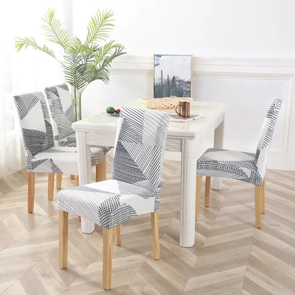 boho pattern printed stretch chair cover for dining room office banquet chair protector elastic material armchair cover - Shello's Creative Boutique