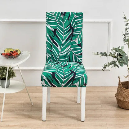 boho pattern printed stretch chair cover for dining room office banquet chair protector elastic material armchair cover - Shello's Creative Boutique