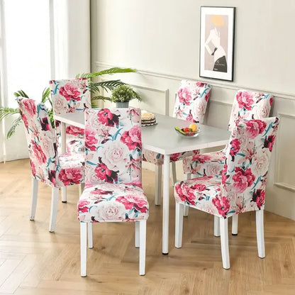 boho pattern printed stretch chair cover for dining room office banquet chair protector elastic material armchair cover - Shello's Creative Boutique
