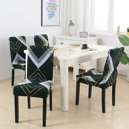 boho pattern printed stretch chair cover for dining room office banquet chair protector elastic material armchair cover - Shello's Creative Boutique