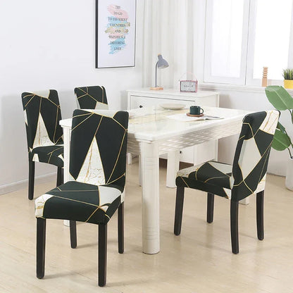 boho pattern printed stretch chair cover for dining room office banquet chair protector elastic material armchair cover - Shello's Creative Boutique