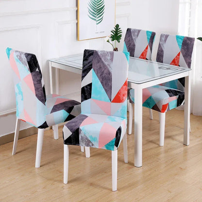 boho pattern printed stretch chair cover for dining room office banquet chair protector elastic material armchair cover - Shello's Creative Boutique