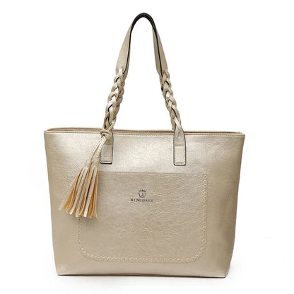 Women Messenger Bags With Tassel Large Capacity PU Leather - Shello's Creative Boutique