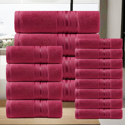 16 Piece Bath Towel Set - Complete Bundle