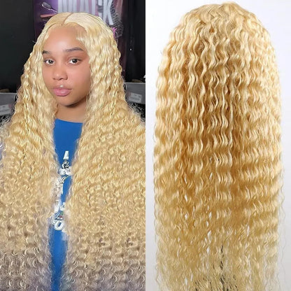 Medium Length Curly Lace Front Wig - Synthetic Hair - Shello's Creative Boutique