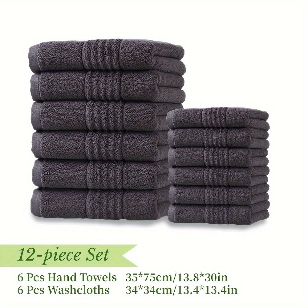 Bath Towel Set - Cotton Blend, Absorbent & Soft