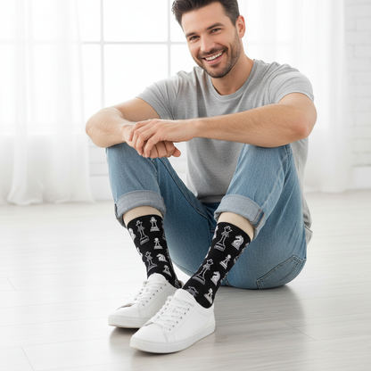 Chess Socks Worn