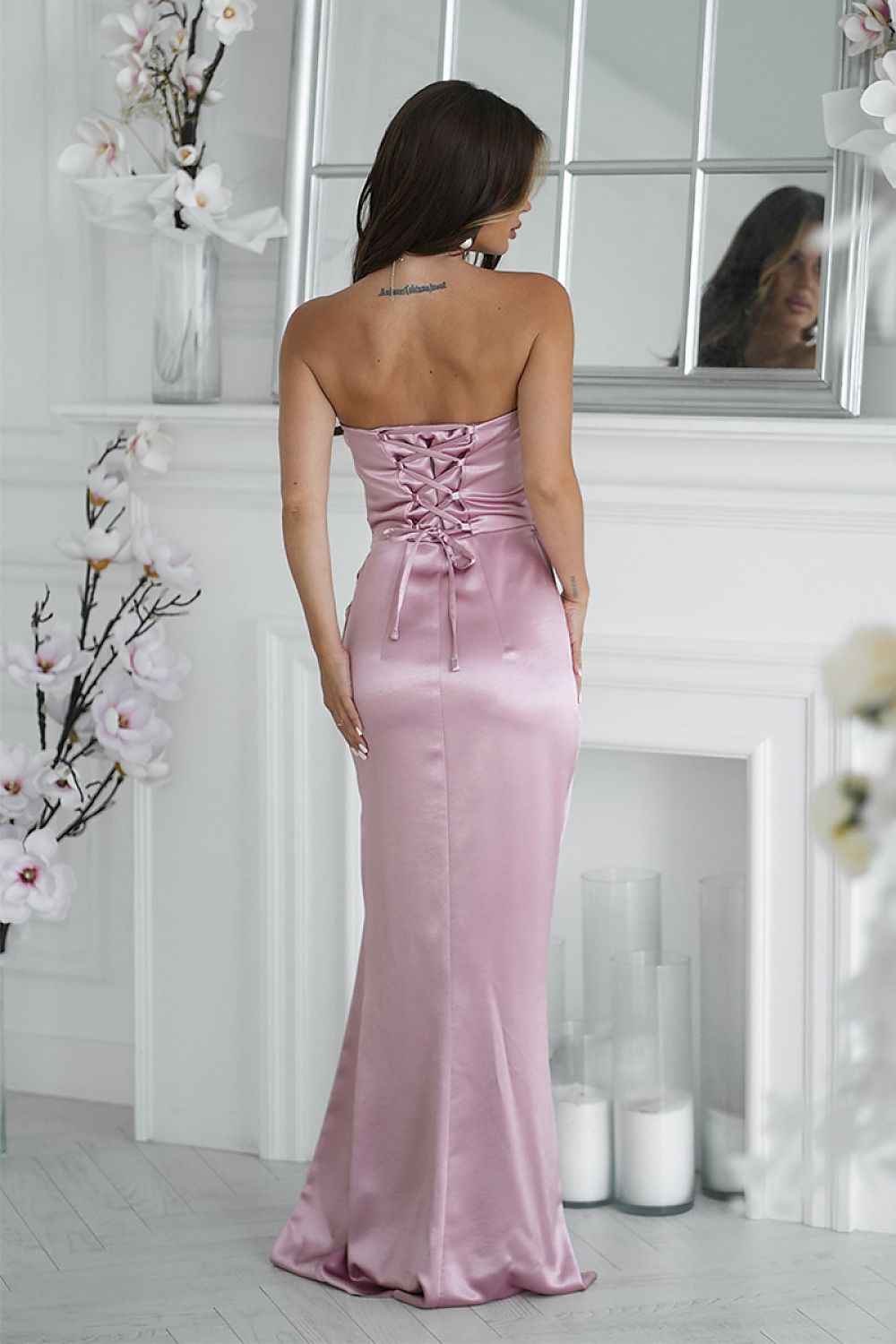 Long dress model 219711 Bicotone