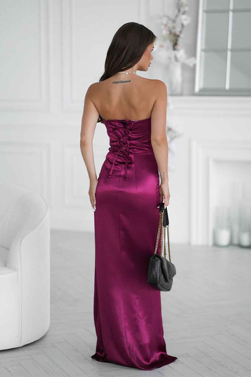 Long dress model 219713 Bicotone