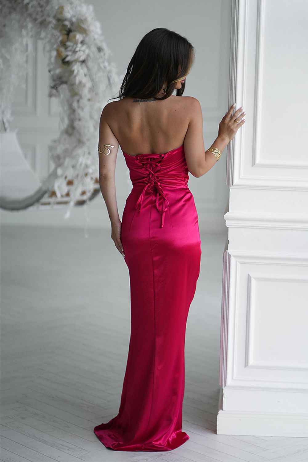 Long dress model 219714 Bicotone
