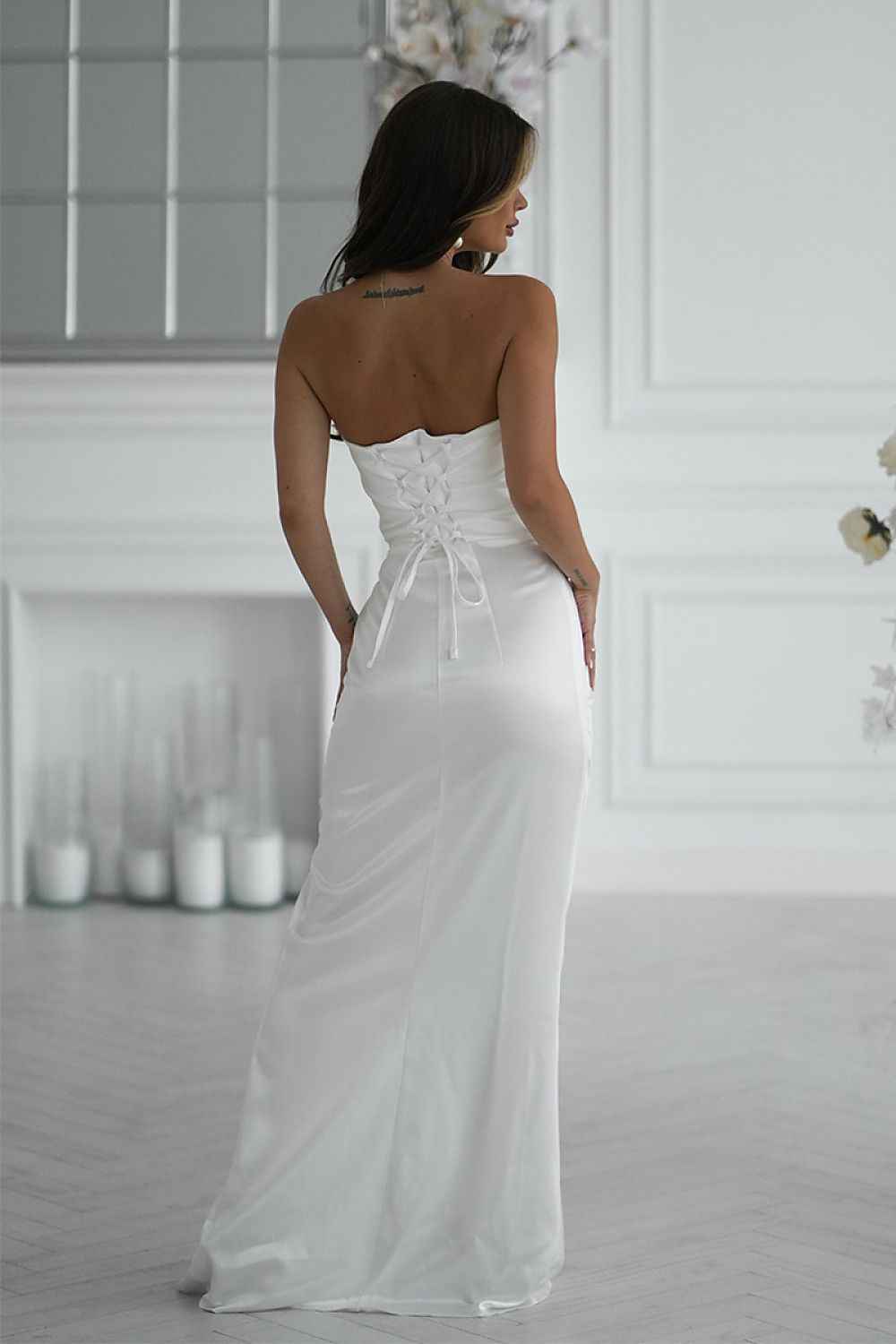 Long dress model 219716 Bicotone