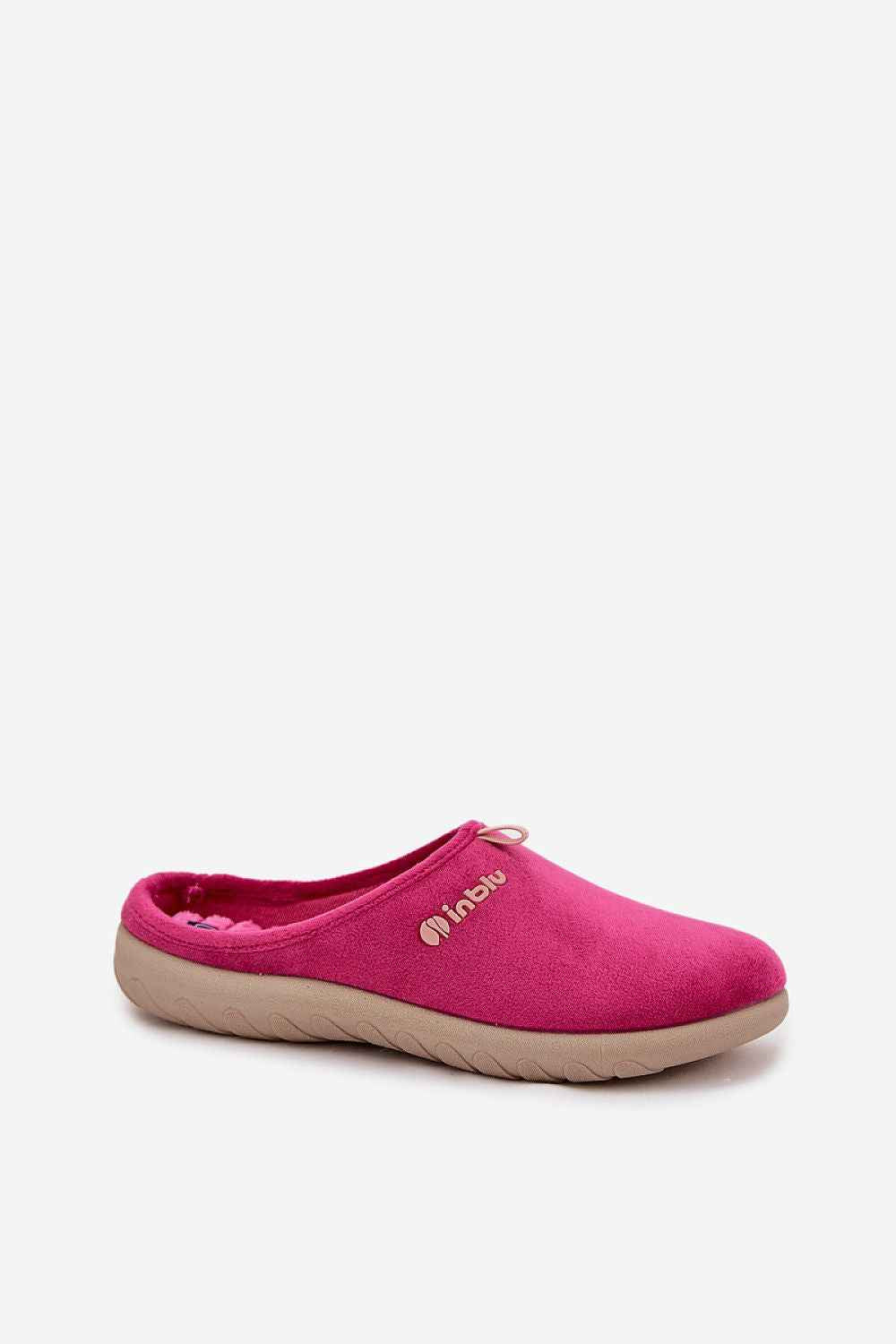 Comfortable Pink Fabric Slippers - Soft Closed-Toe House Slippers | Inblu