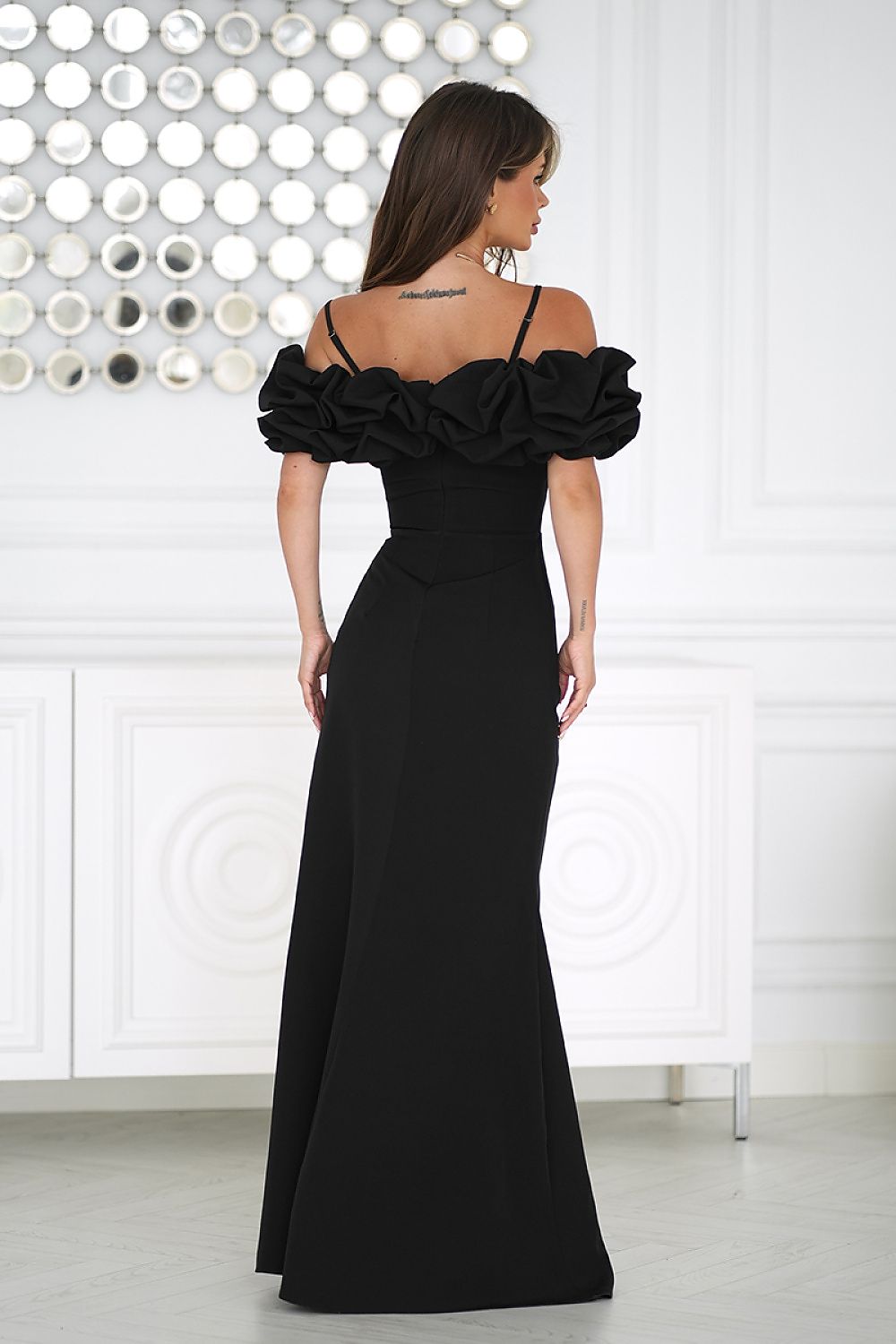  Long dress model 232331 Bicotone 