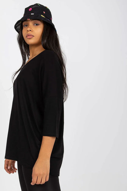 Plus Size Sweetheart Blouse - Elegant 3/4 Sleeve Top One Size Fits All - Shello's Creative Boutique