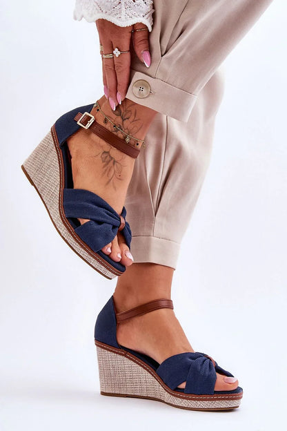 Women's Platform Heel Sandals - Comfortable Summer Shoes with Buckle Strap - Shello's Creative Boutique