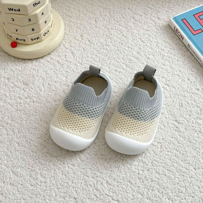 Non-Slip Baby Floor Shoes - Breathable Mesh First Walking Shoes - Shello's Creative Boutique