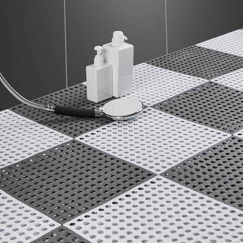 Modular Interlocking Bath Mat - Non-Slip Waterproof TPR Floor Tiles 30x30cm - Shello's Creative Boutique