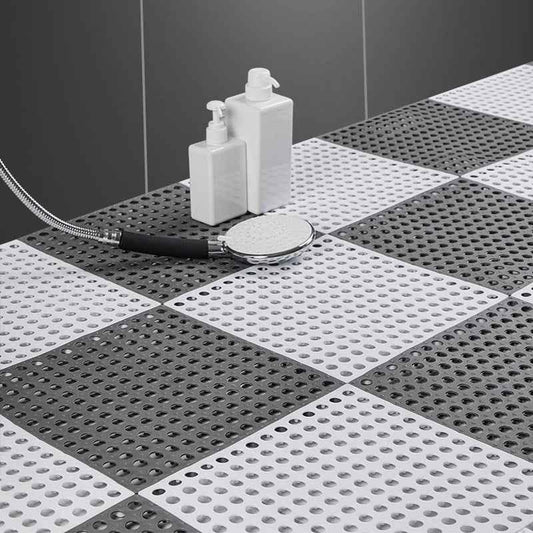 Modular Interlocking Bath Mat - Non-Slip Waterproof TPR Floor Tiles 30x30cm - Shello's Creative Boutique