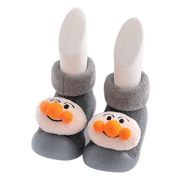 Winter Cotton Warm Baby Floor Socks - Non-Slip Grip Soles - Shello's Creative Boutique