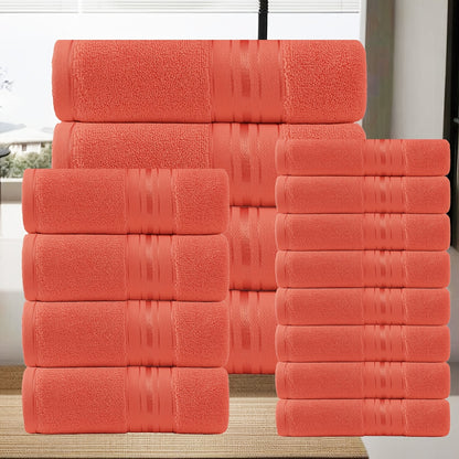 16 Piece Bath Towel Set - Complete Bundle
