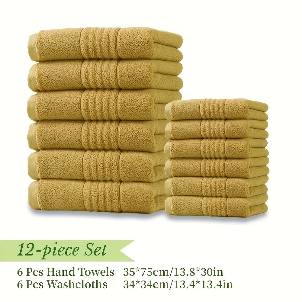 Bath Towel Set - Cotton Blend, Absorbent & Soft