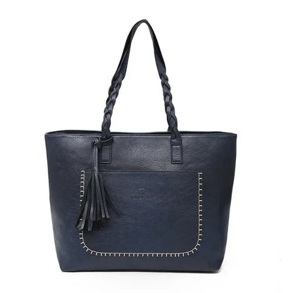 Women Messenger Bags With Tassel Large Capacity PU Leather - Shello's Creative Boutique