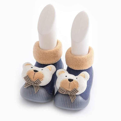 Winter Cotton Warm Baby Floor Socks - Non-Slip Grip Soles - Shello's Creative Boutique