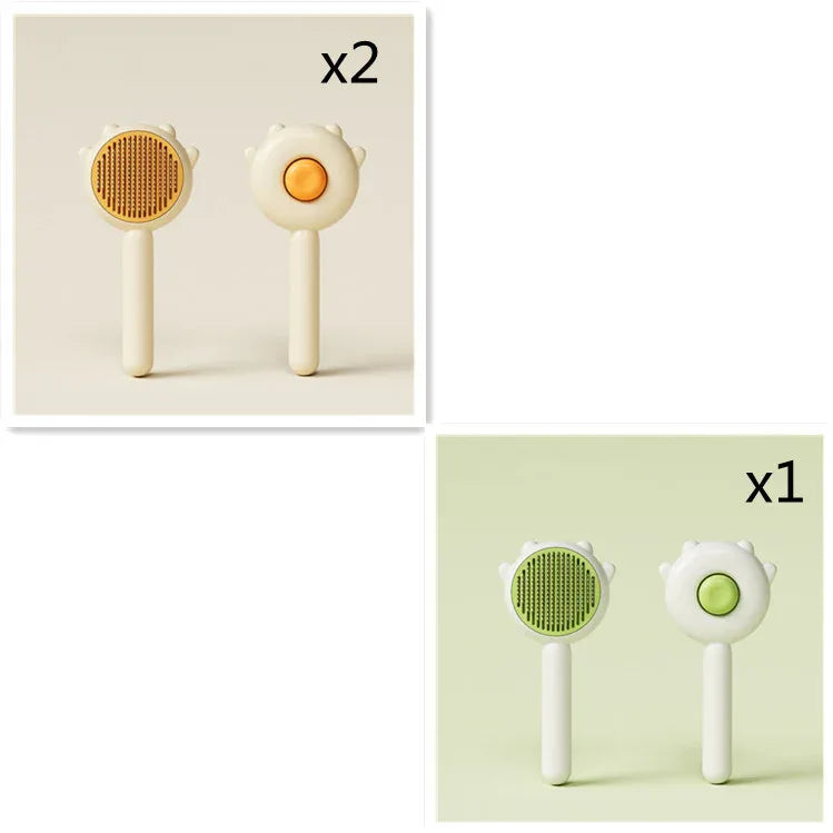 Magic Cat Massage Comb - Hair Removal Grooming Brush with Scratcher - Shello's Creative Boutique